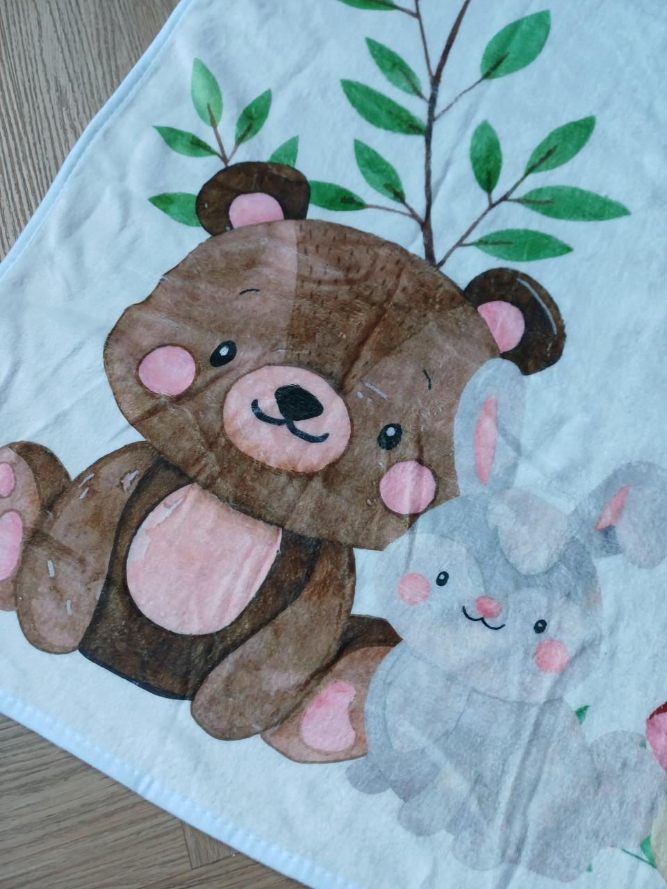 Mijlpaaldeken bosdieren (incl. hartkransje) - €5