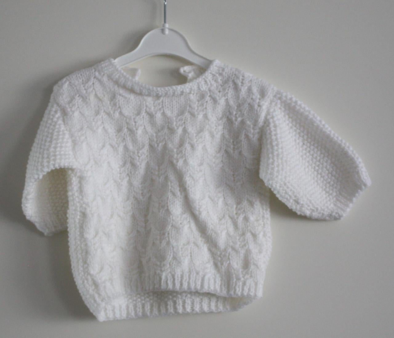 Gebreid trui wit