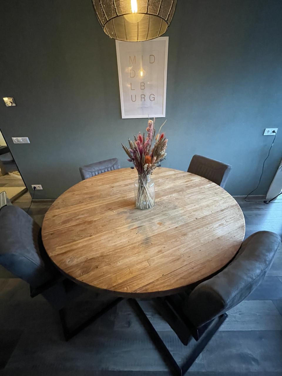 Eetkamerset tafel en 4 stoelen