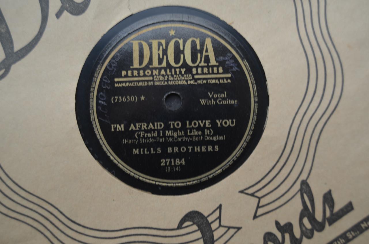 78 rpm Mills Brothers jaren '40 en '50 héél veel stuks.