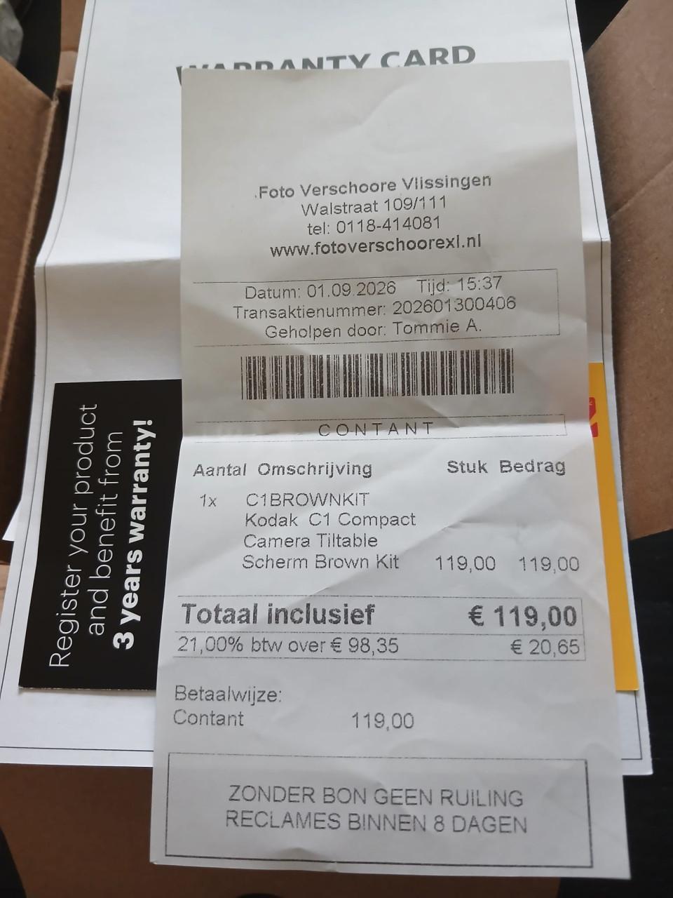 Nieuwe Mooie Fotocamera Kodak