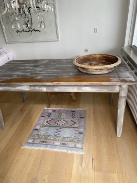Fantastische massief grenen eettafel