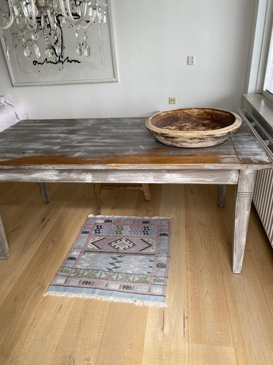 Fantastische massief grenen eettafel