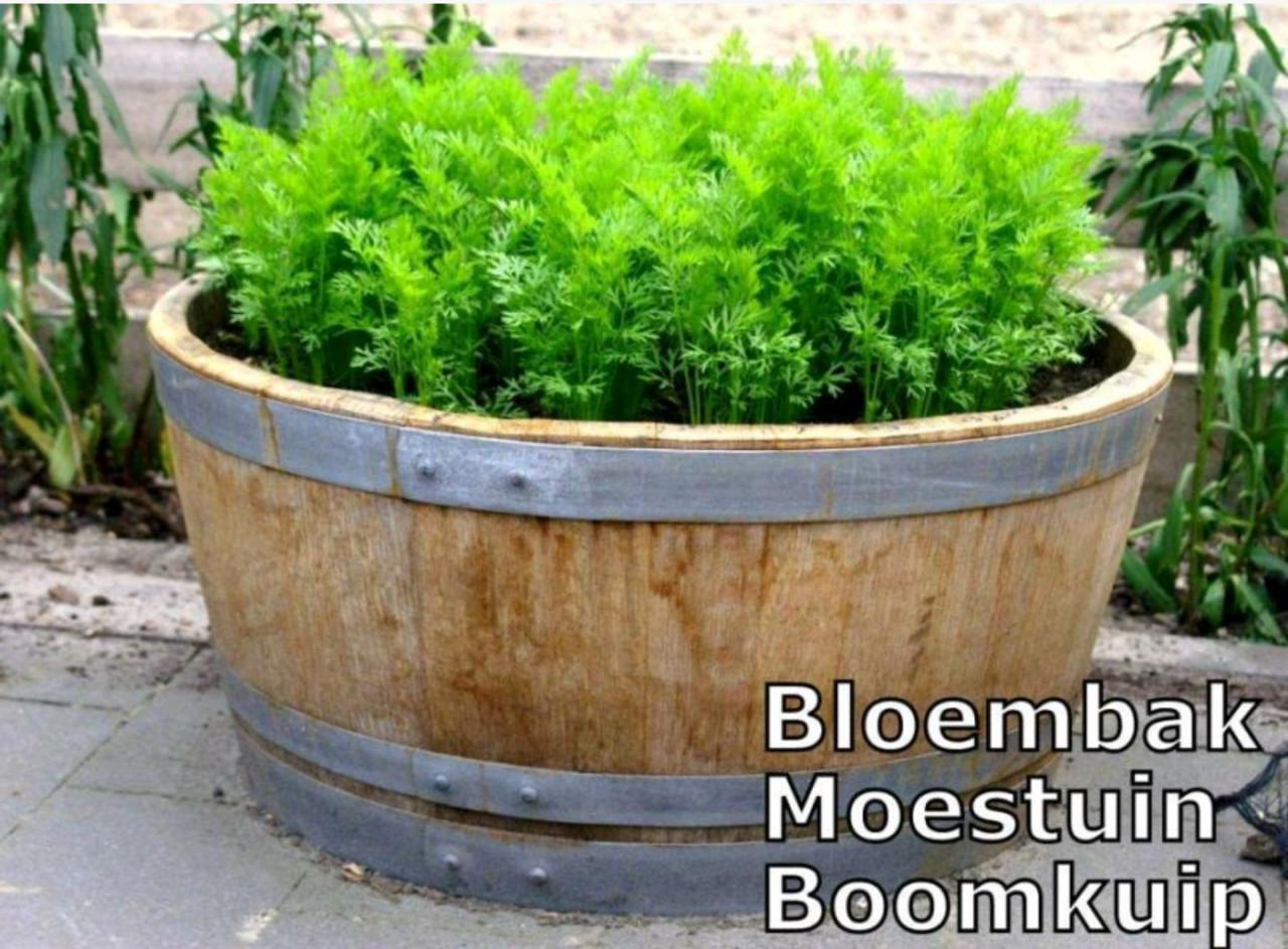 Drinkbak voor paard, geit, schaap, eikenhout