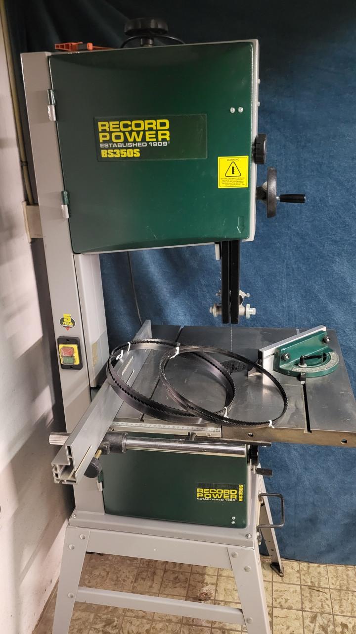 Lintzaag Record Power BS350S, heel weinig gebruikt!