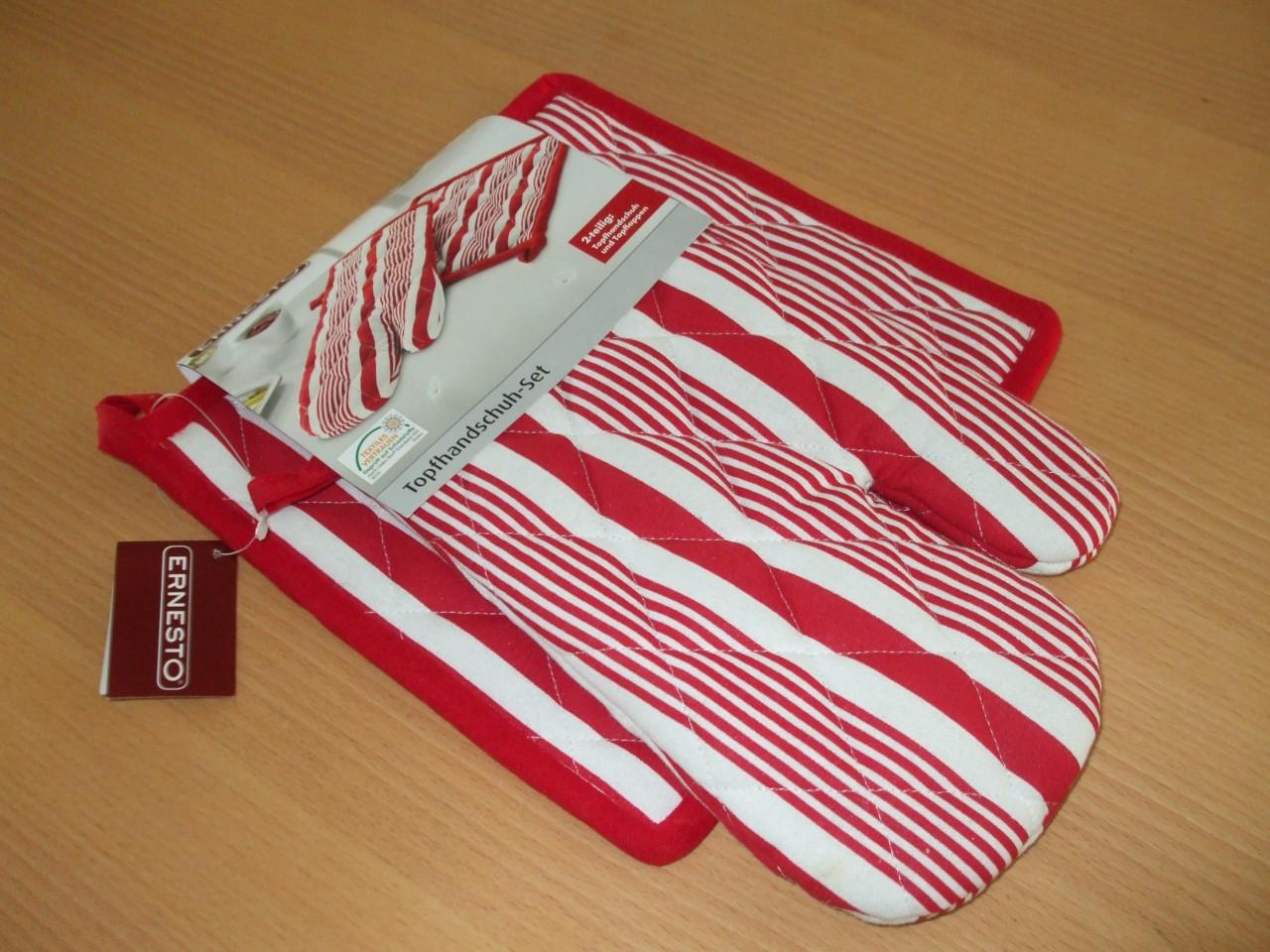 Te koop set pannenlap/ovenwant.(nieuw).