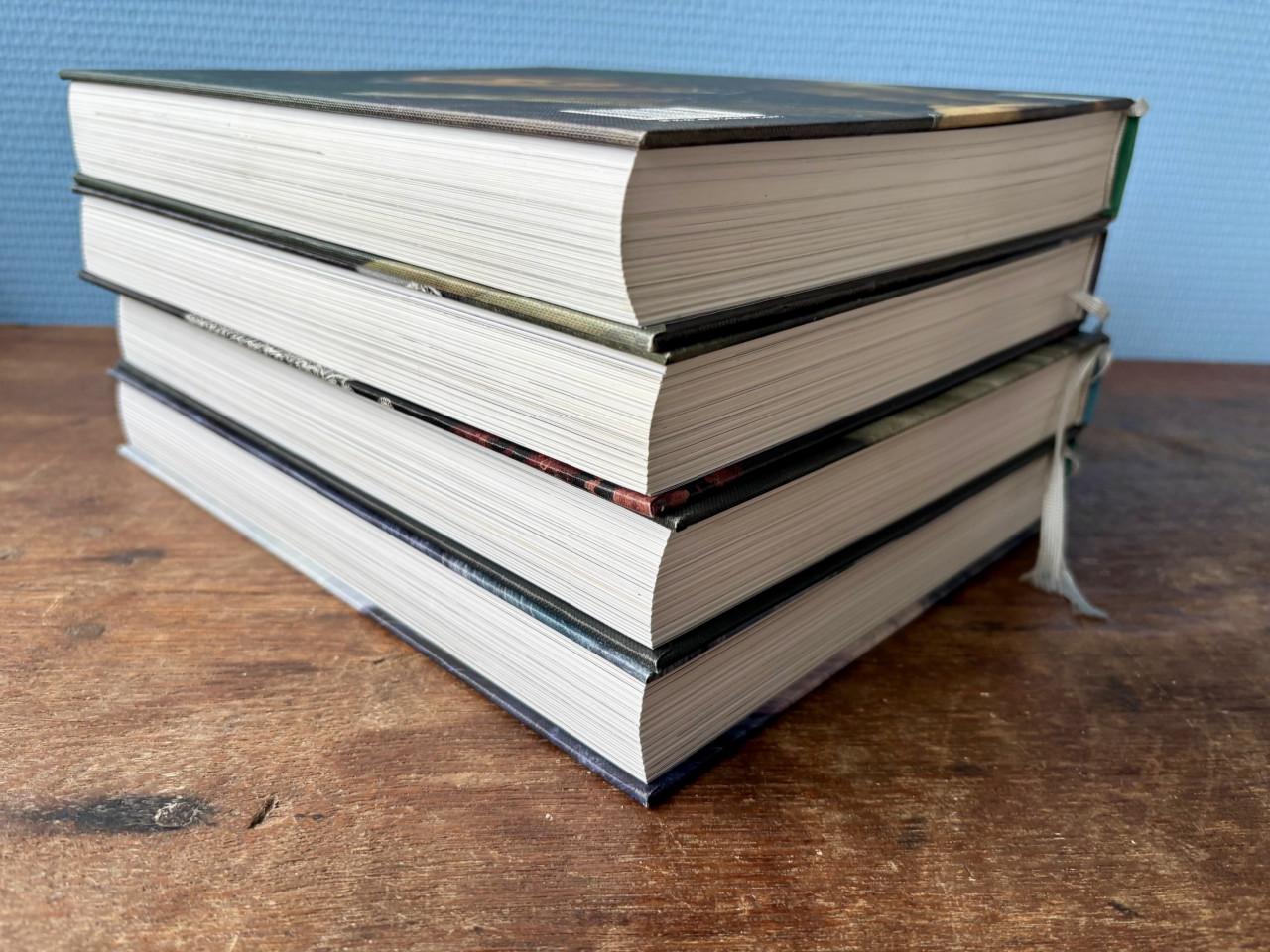 Complete set van 4 boeken over de Geschiedenis van Zeeland