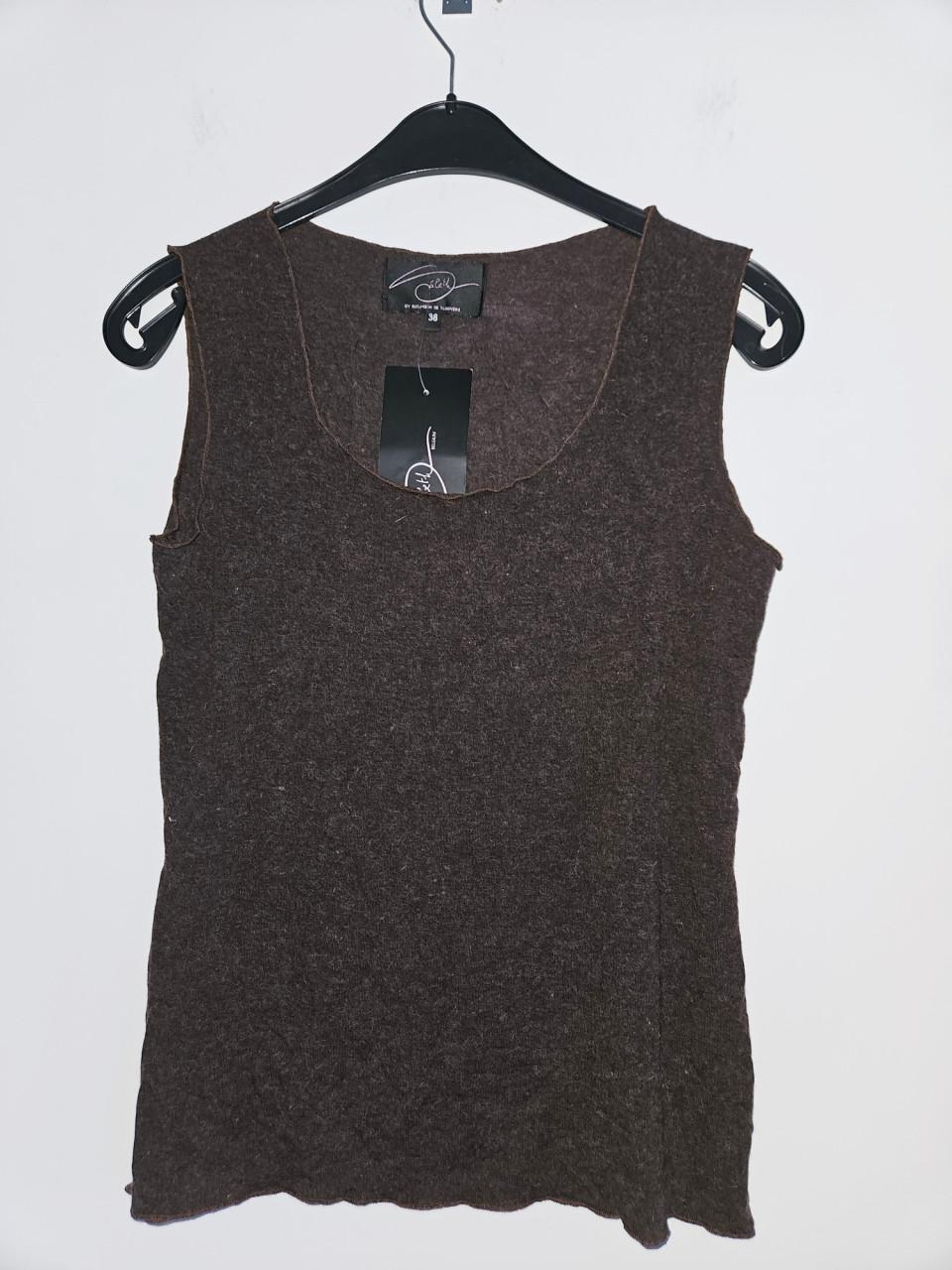 SÀBETH: Nieuw 3-delig set teer gebreid in bruin maat 46