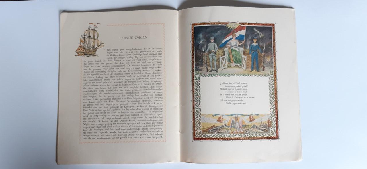 Koningin Wilhelmina schrift 1938 ivm 40 jubileum