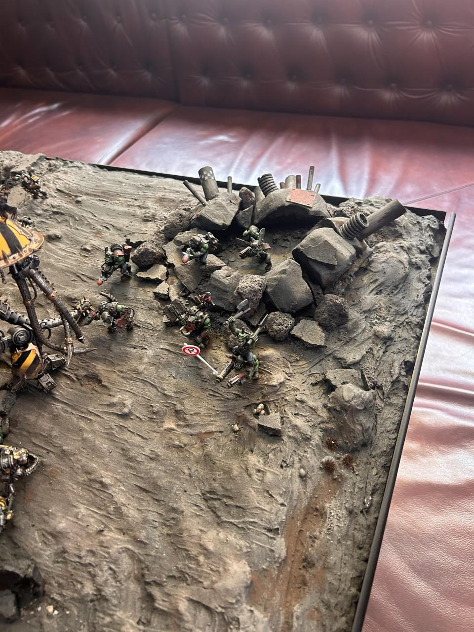 Uniek Meesterwerk: Handgemaakt Warhammer Diorama / Speelbord!