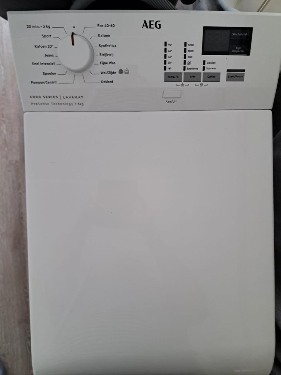 AEG ProSense Technology 6000 serie, bovenlader