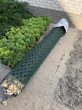 Gaas groen 180 cm.
