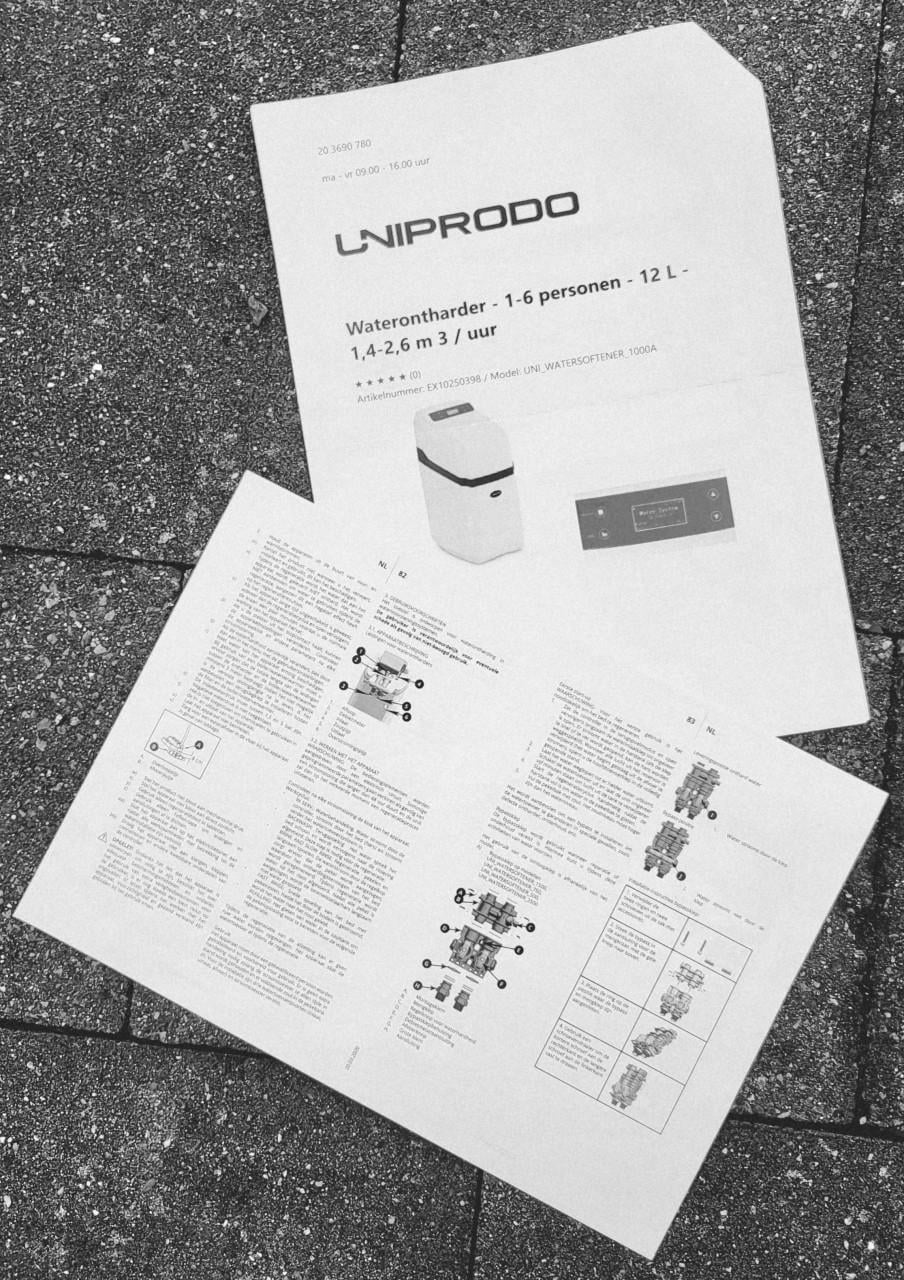 Waterontharder Uniprodo