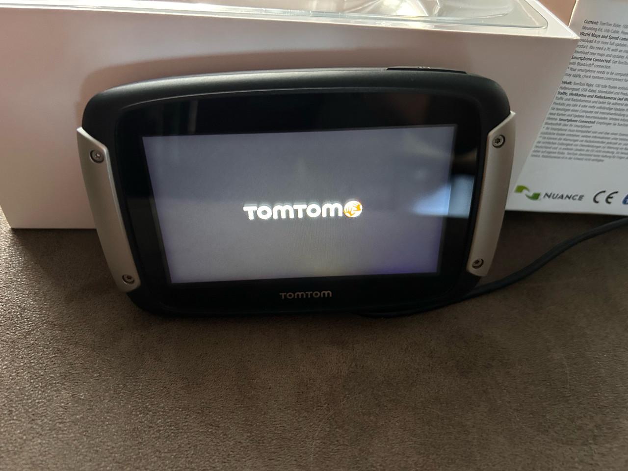 Tomtom rider motornavigatie met toebehoren