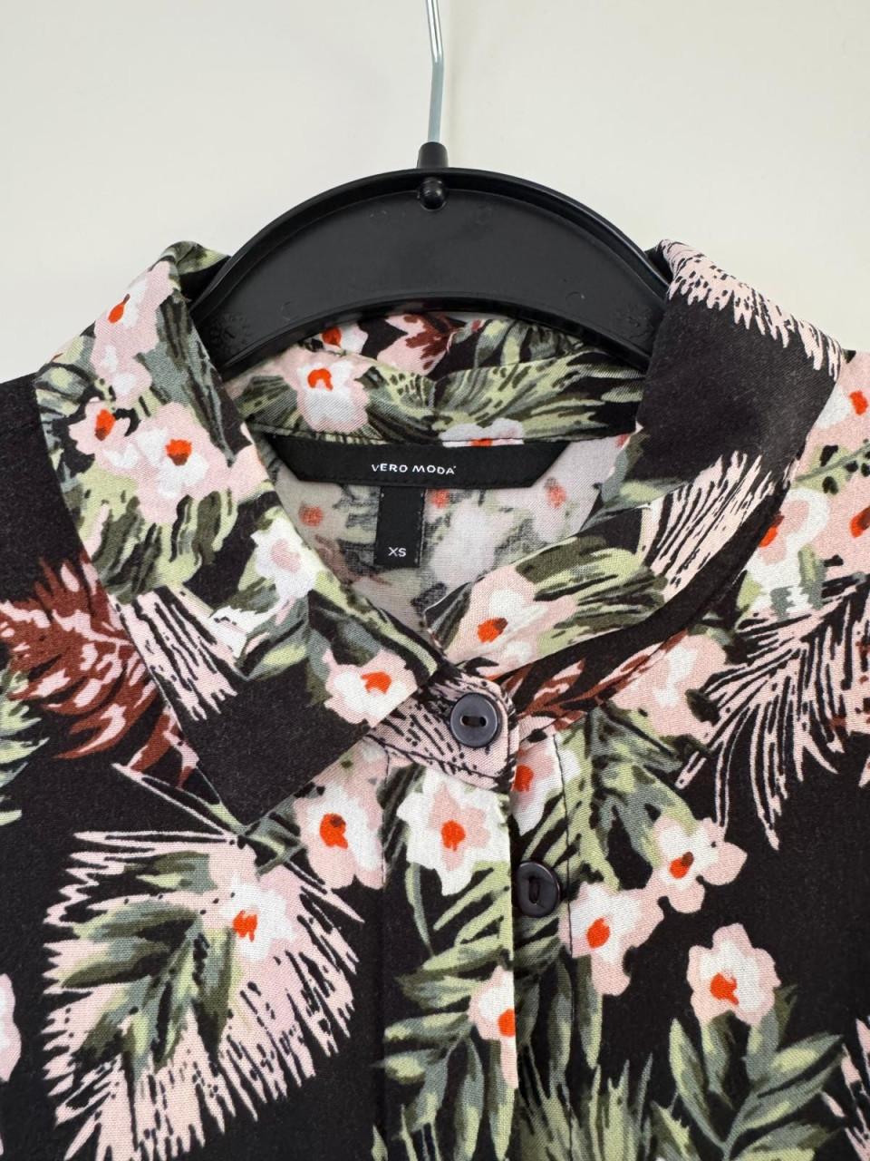 Zwarte bloemenjurk dames