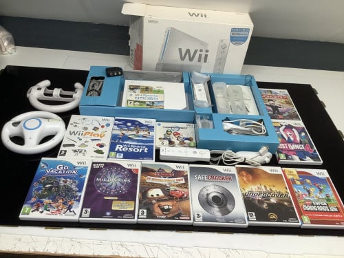 Complete Nintendo Wii spelcomputer in originele doos met extra ….