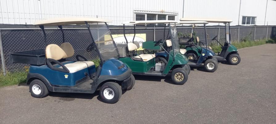 4 x Golfkar met laadbak.