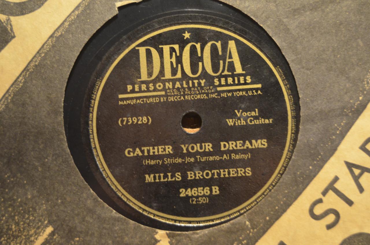 78 rpm Mills Brothers jaren '40 en '50 héél veel stuks. (5)