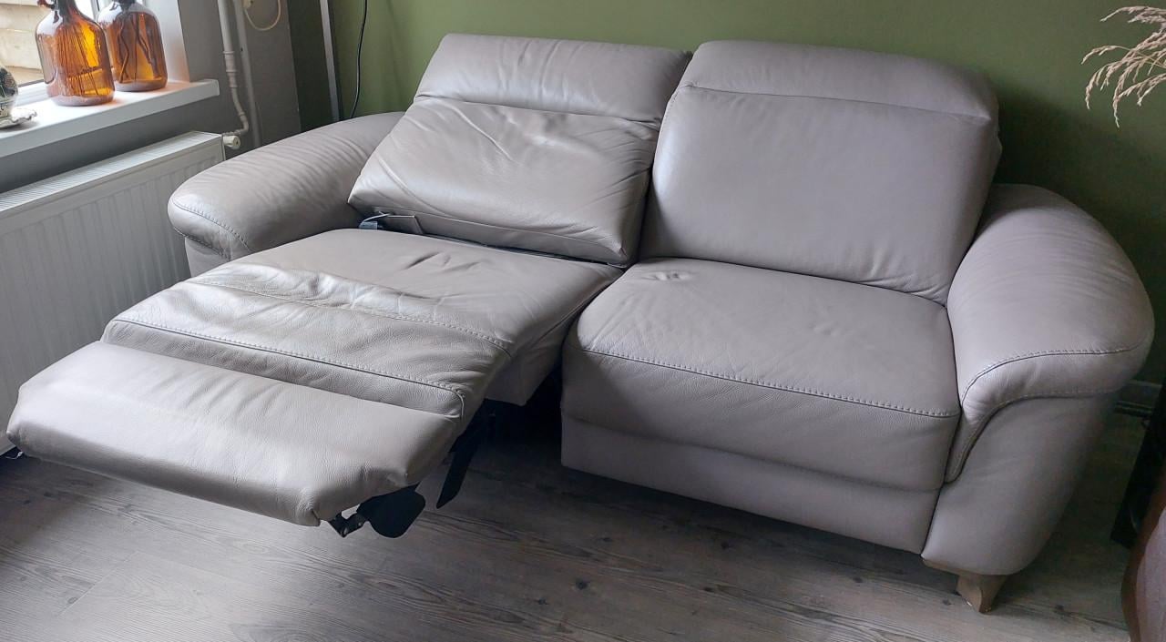 Luxe leren 2-zits relaxbank