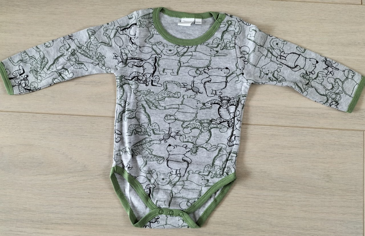 Disney romper Winnie the Pooh grijs maat 74/80