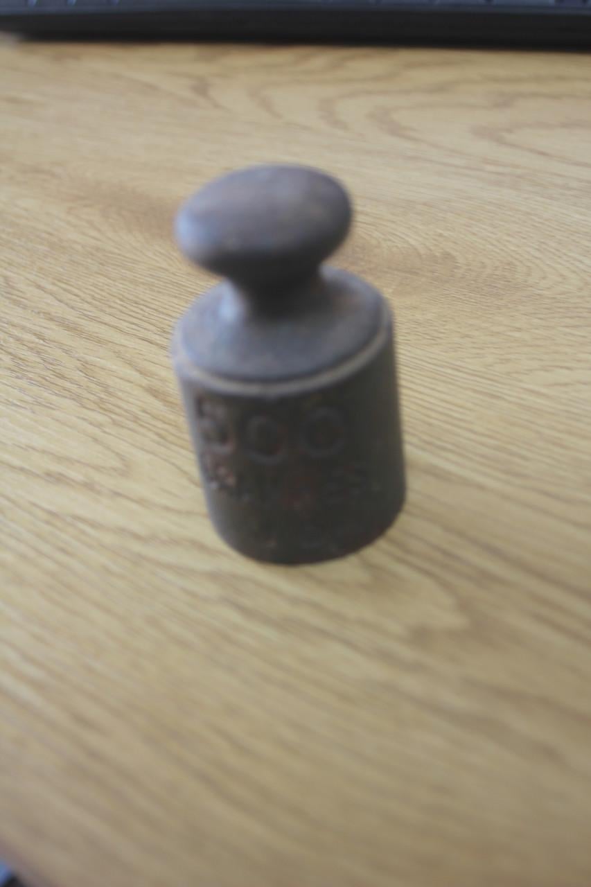 Gewicht 500 gram ijzer