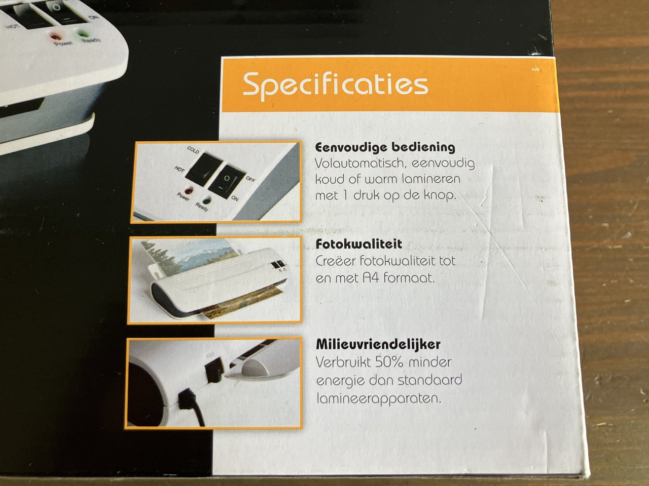 Lamineerapparaat incl. 2 pakken met hoesjes