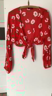 Nieuwe crop top vestje maat L