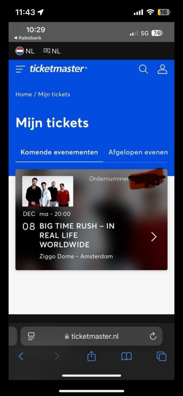 Ticket big time rush