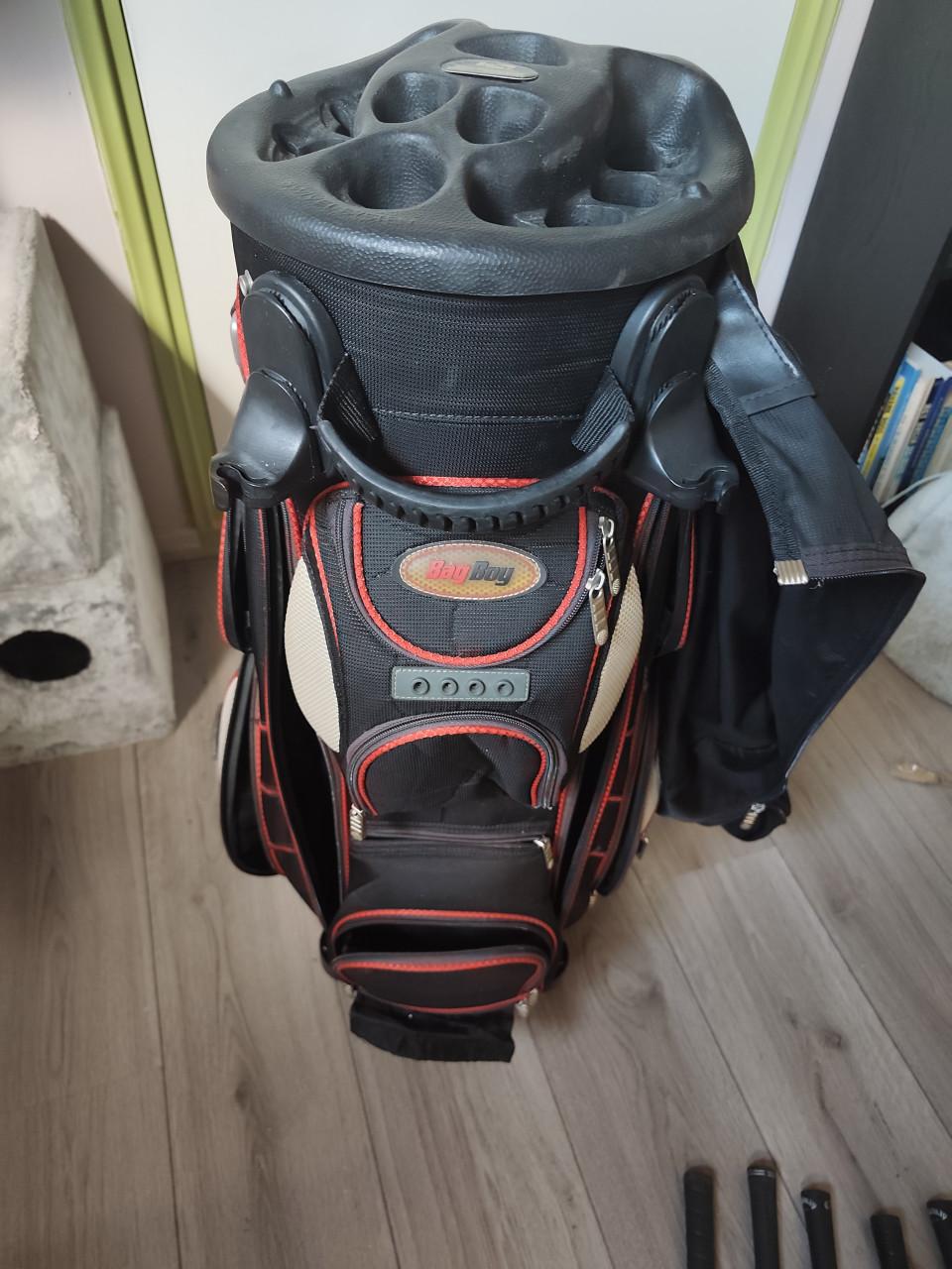 Golftas met set golfclubs