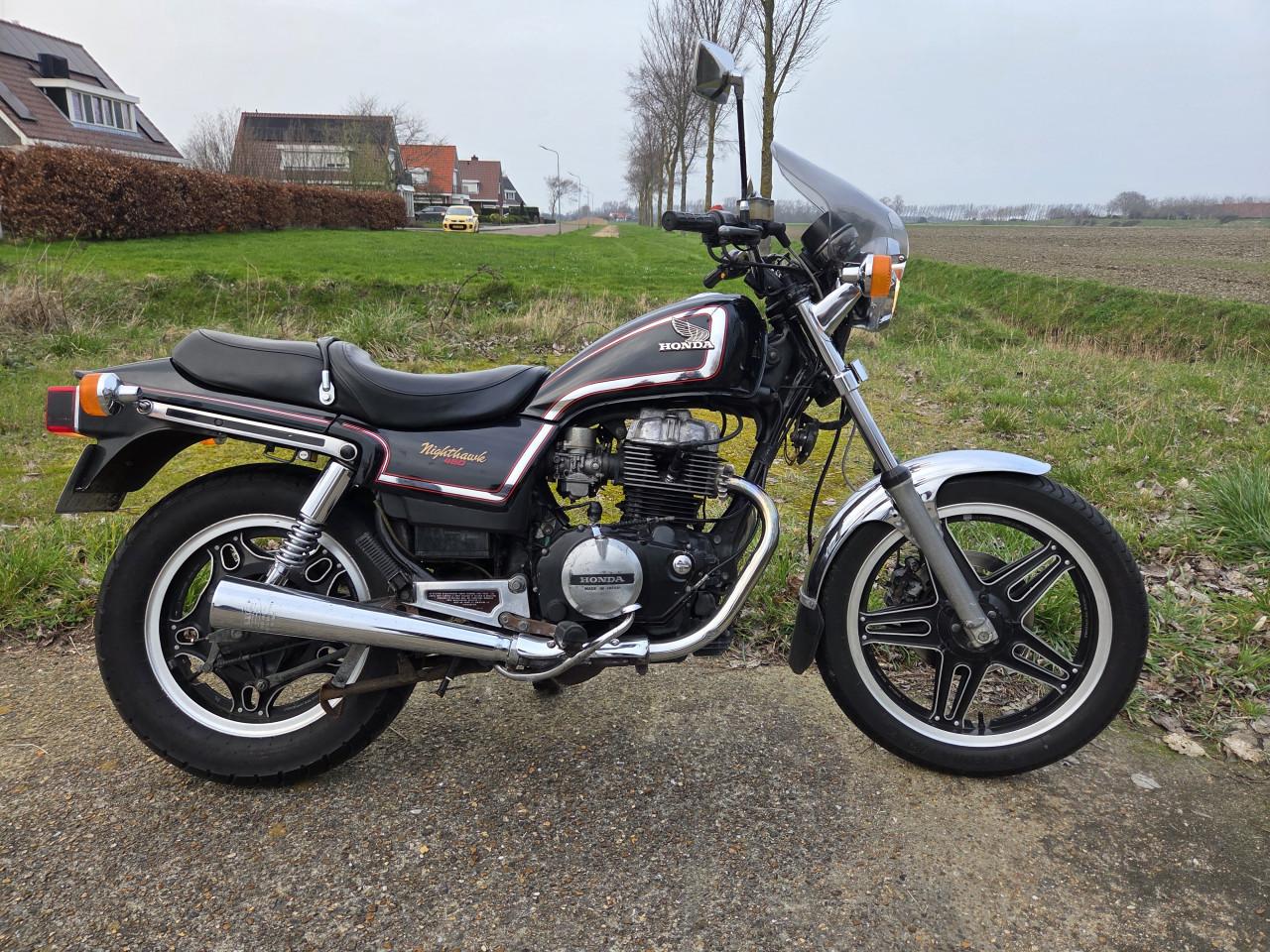 Honda CB450 Nighthawk (A2 Geschikt) 32Kw inruil mogelijk!