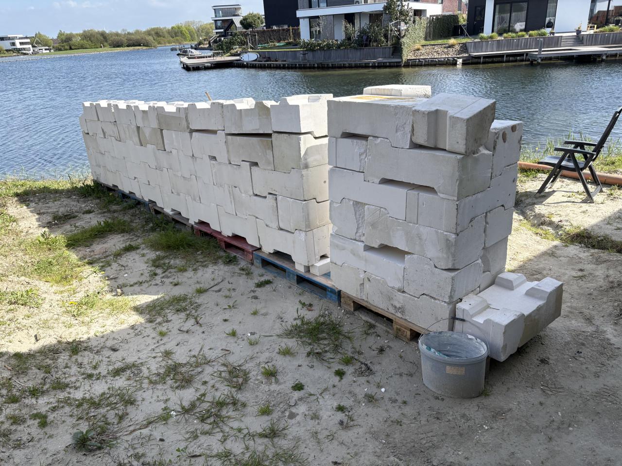 Restant perliet bouwblokken