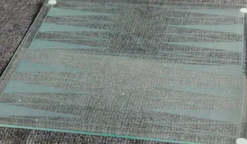 Schaakspel en 2 andere spellen van glas