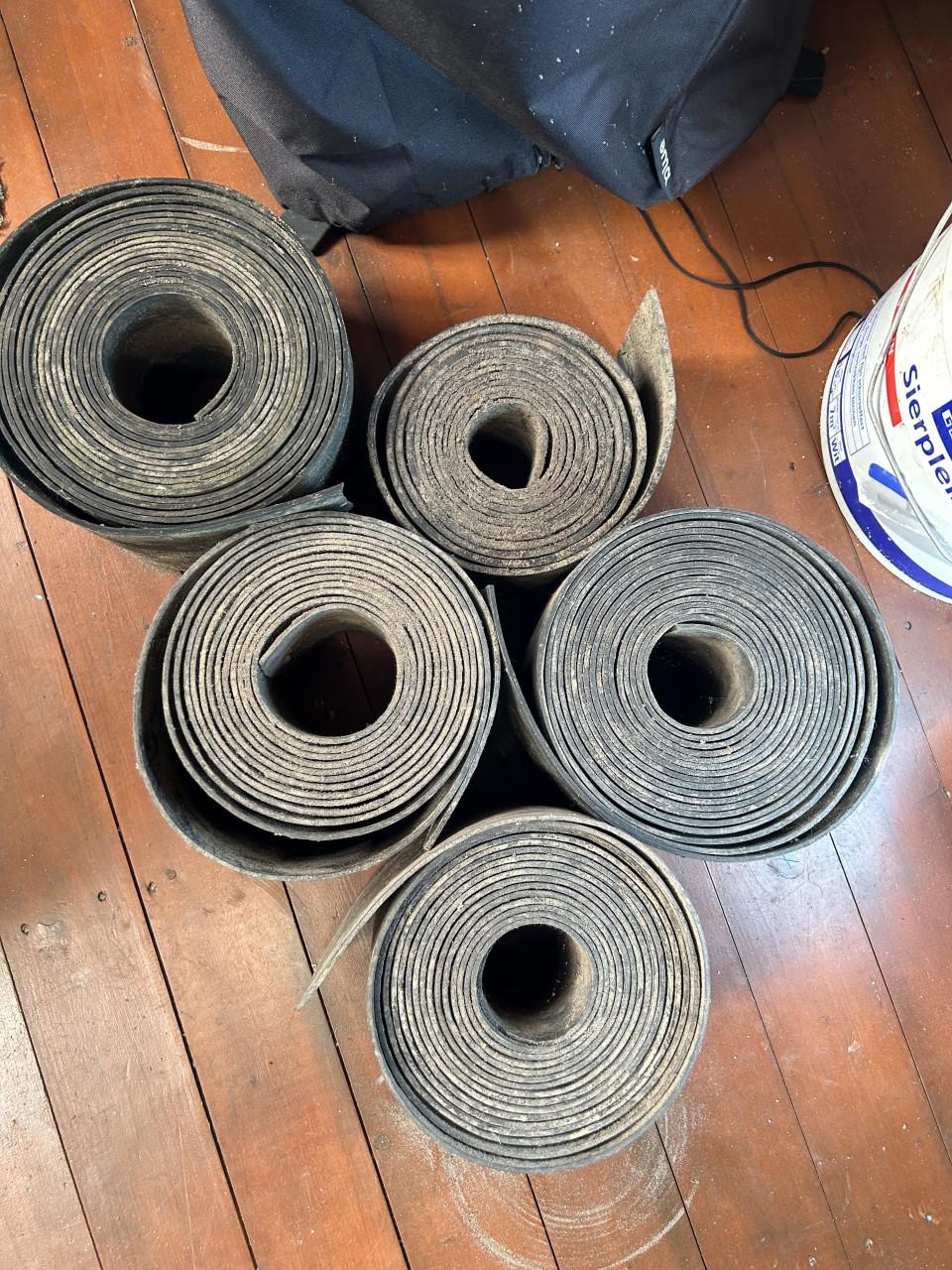 Rubberen borderranden +/- 20 mtr
