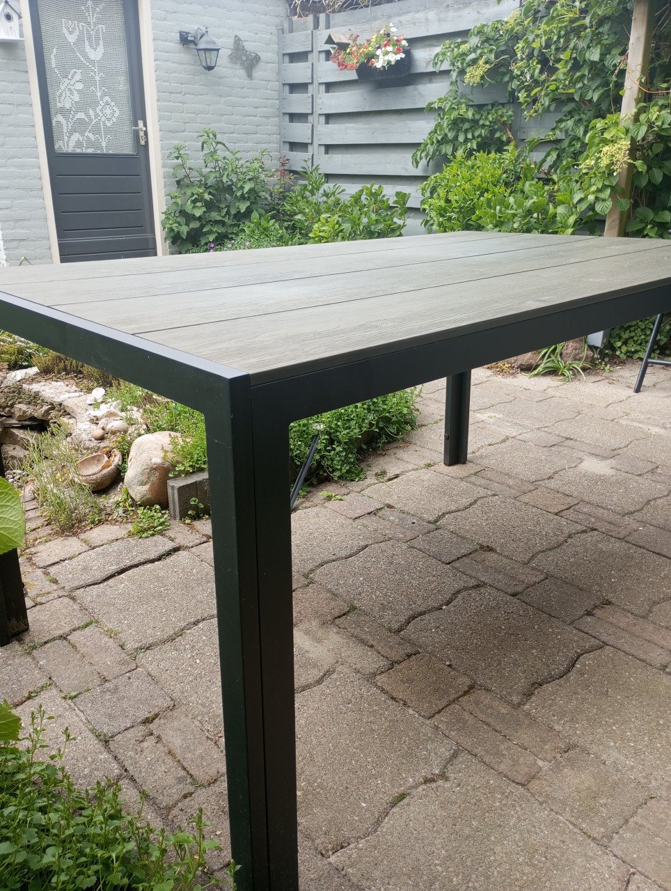 Tuintafel, grijs, 150X90