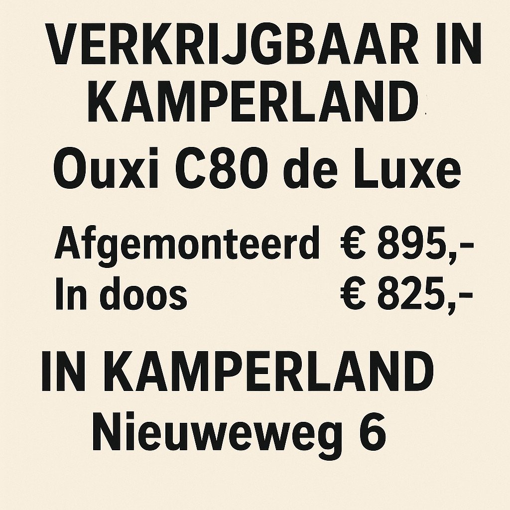 Ouxi C80 de Luxe De Nieuwe Standaard in Fatbikes vanaf 895,=