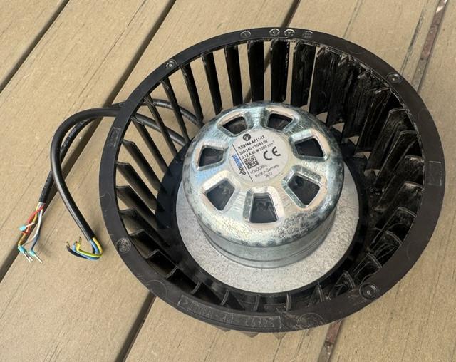 Voor revisie: motor voor DUCO ventilatorbox, ebm-papst R3G140‑AF17‑12
