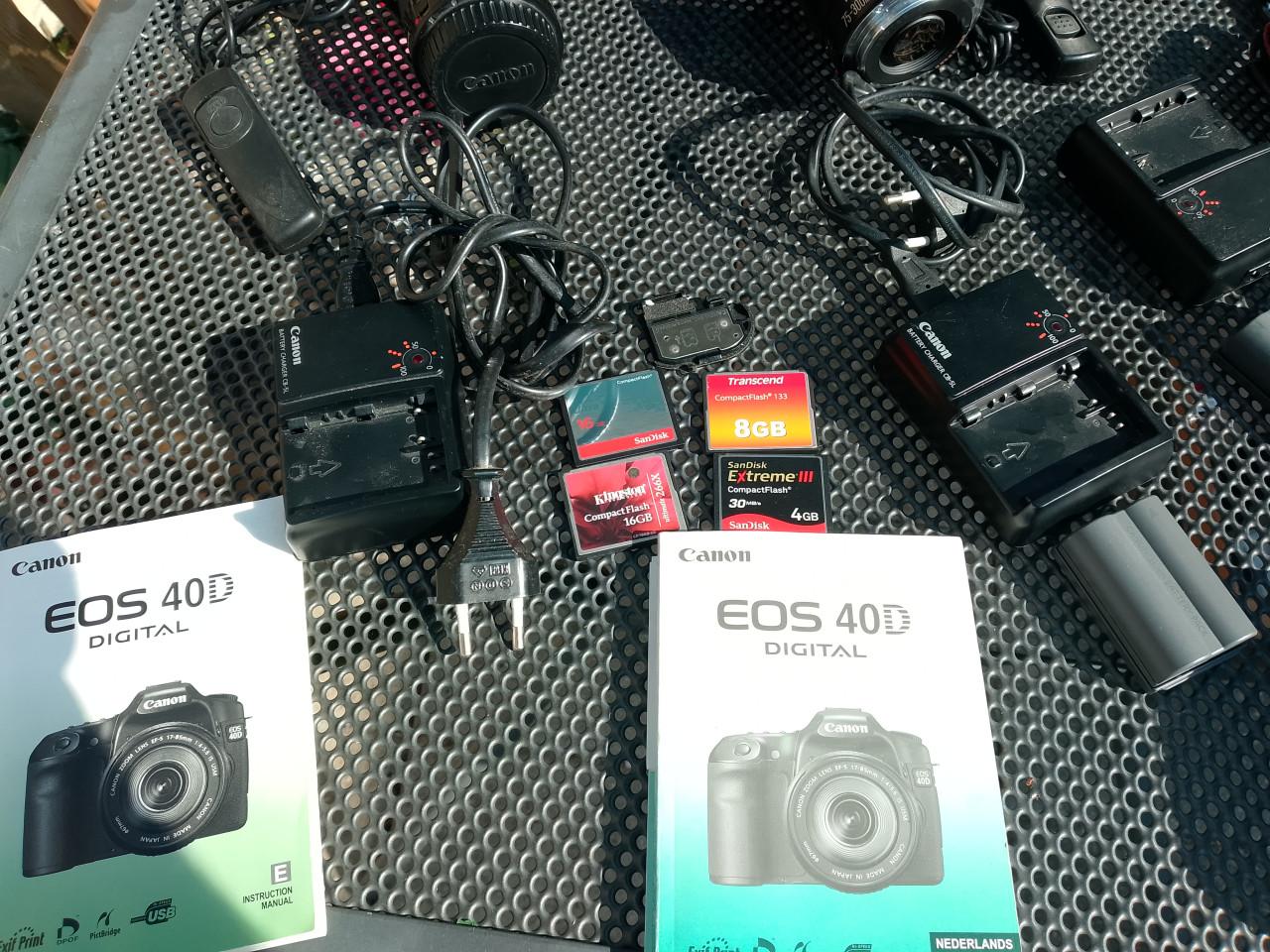 Te koop Canon 40d  zeer uitgebreid