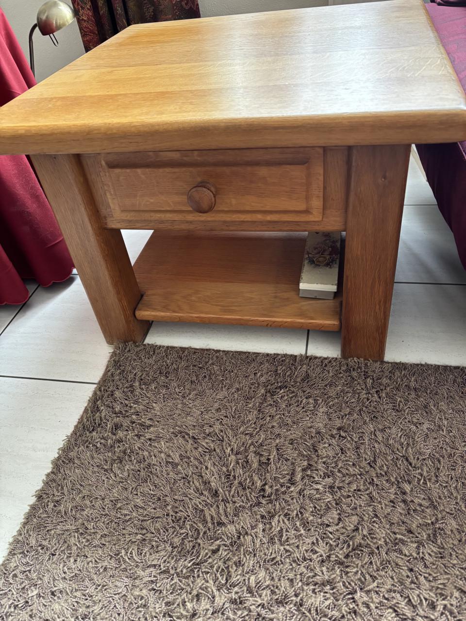 Salontafel en bijzettafel