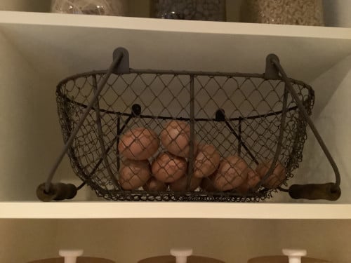Mandje met eitjes