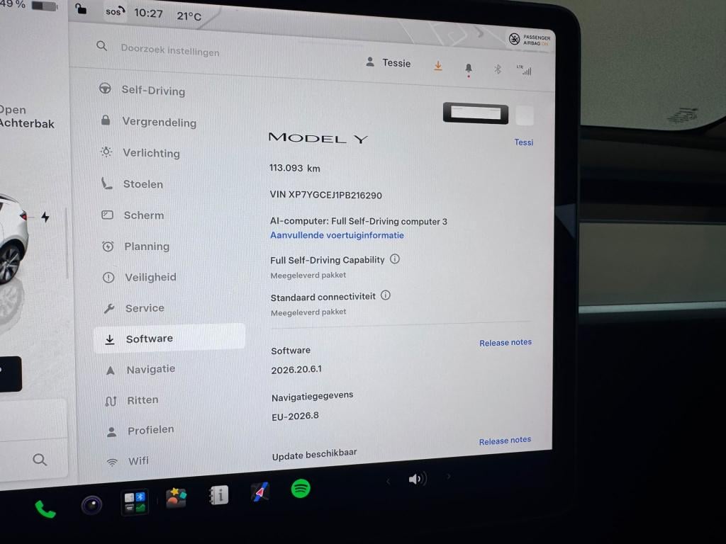 Tesla Model Y rwd 58 kwh / soh 98%