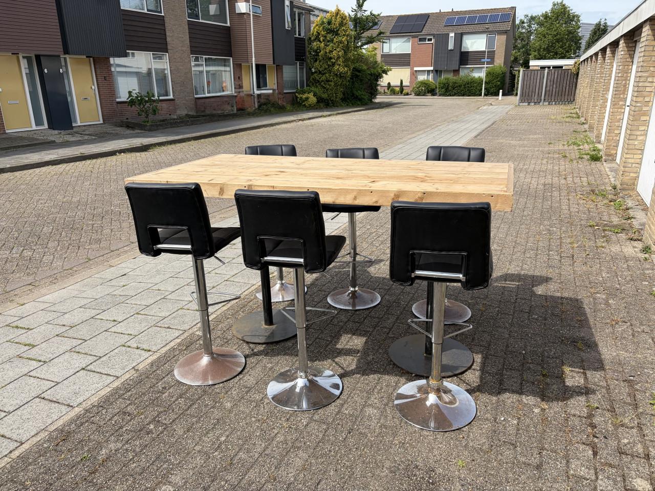 Statafel 100x200cm.