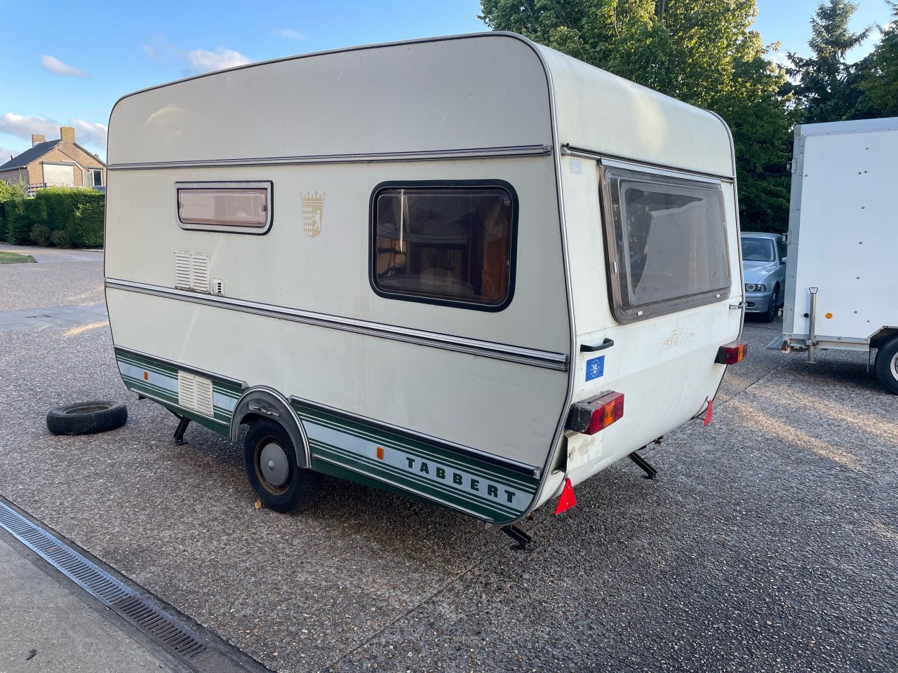 Oude caravan