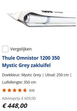 Zakluifel Thule Omnistor 1200 (Lengte 3.50 / uitval 2.50)
