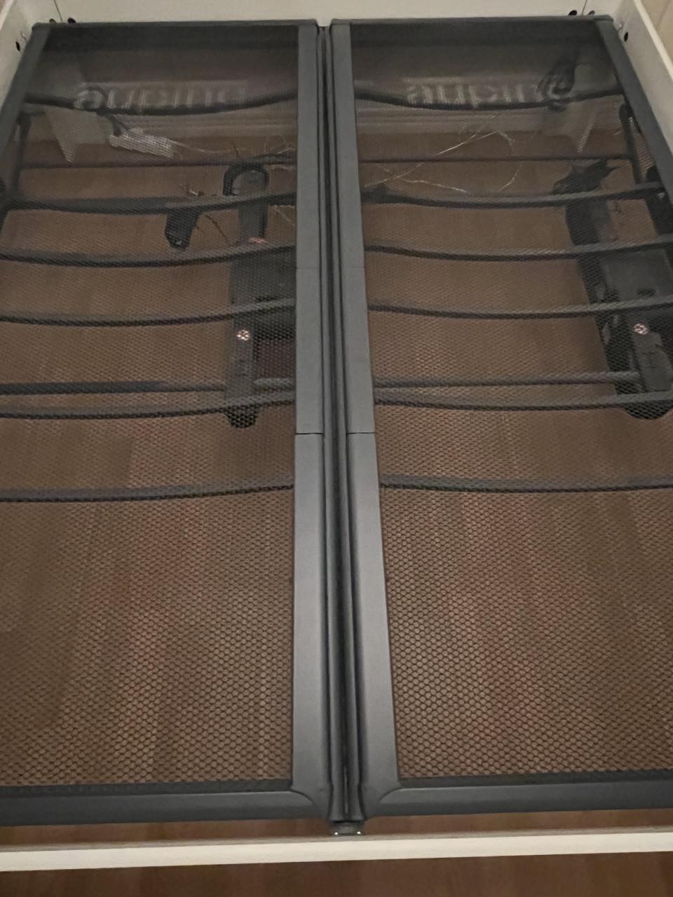 2 persoons ledikant Auping 90x210 spiraal met witte ombouw