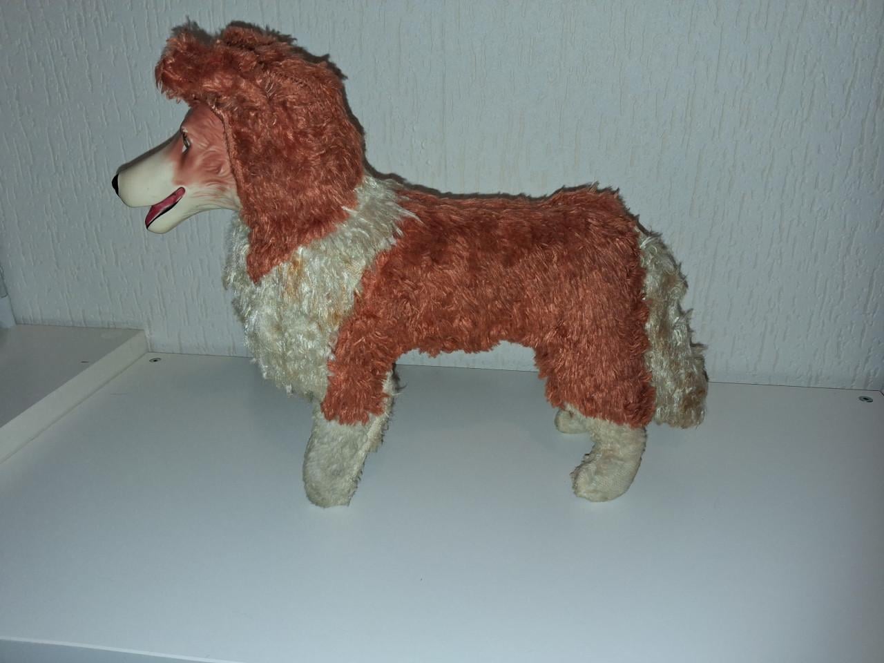Vintage Lassie Rubberface knuffel Three Mile Toys