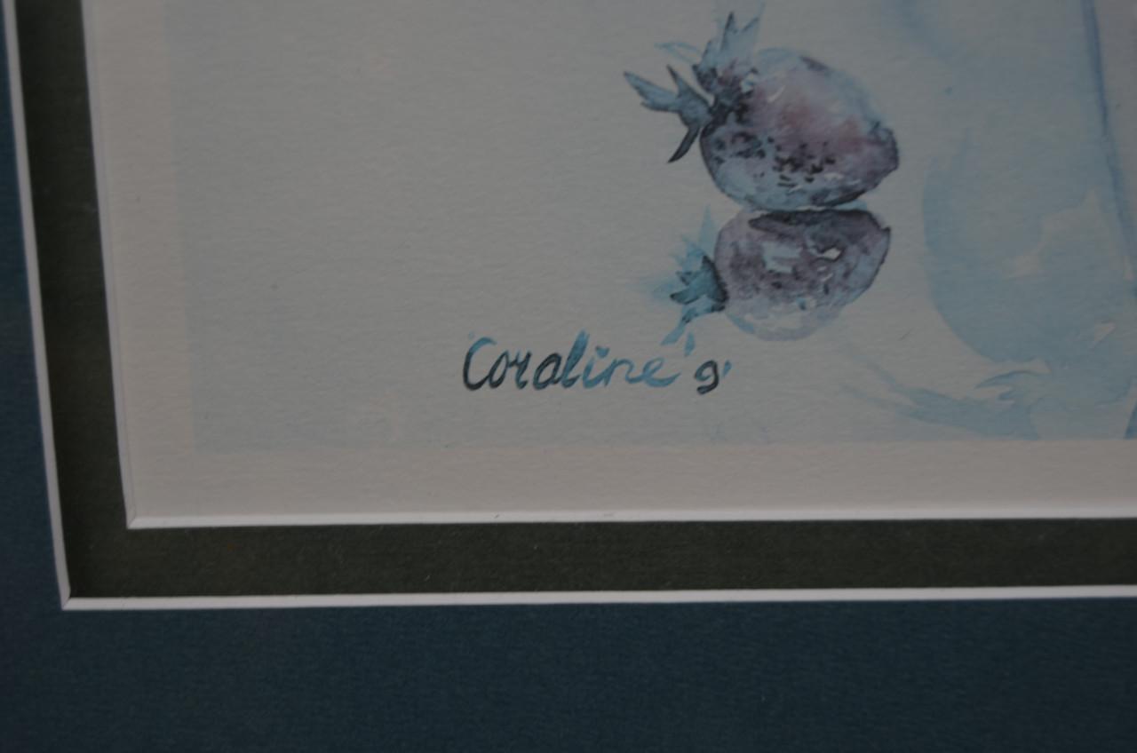 Grote litho Coraline Bäcker gesign. genummerd, gedateerd