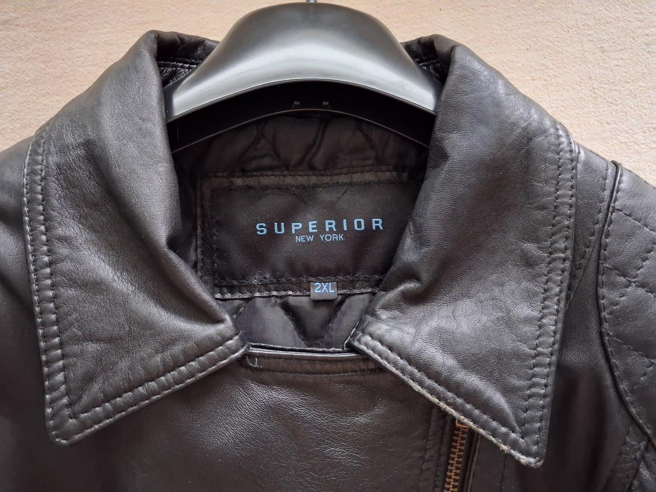 Zwart leren dames bikerjack