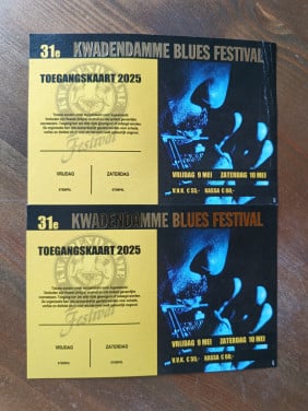 2 Tickets Bluesfestival Kwadendamme
