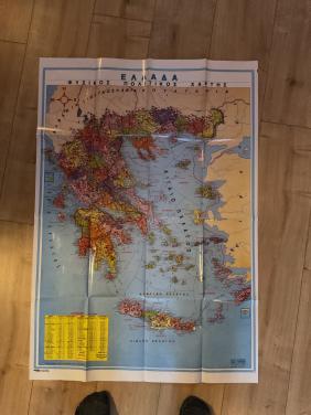 Landkaart van Griekenland