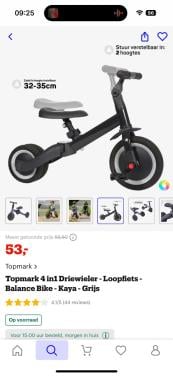 Loop fiets 4 in 1 van topmark